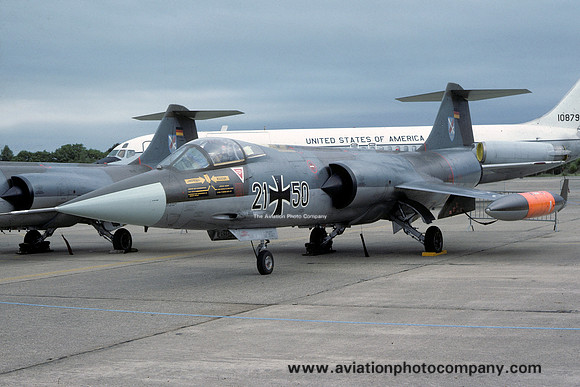 German Air Force JBG31 Lockheed F-104G Starfighter 21+50 (1980)