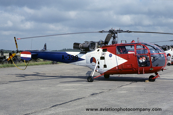 Dutch Air Force Grasshoppers Sud Alouette III A-398 (1981)