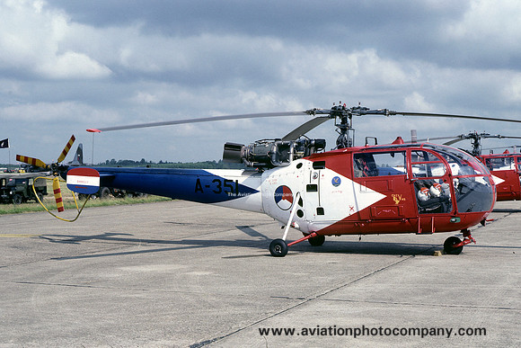 Dutch Air Force Grasshoppers Sud Alouette III A-351 (1981)