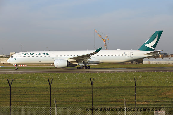 Cathay Pacific Airbus A350-1041 B-LXF at Manchester (2019)