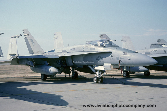 US Navy VFA-303 McDonnell Douglas F/A-18A Hornet 161710/ND-311 (1990)