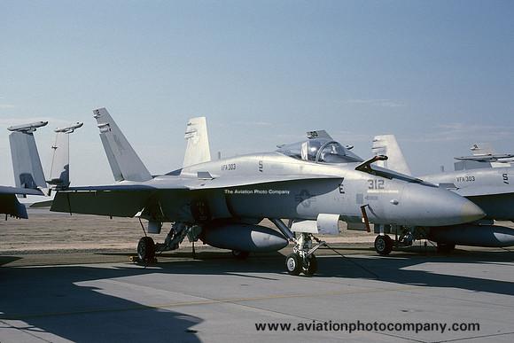 US Navy VFA-303 McDonnell Douglas F/A-18A Hornet 161730/ND-312 (1990)