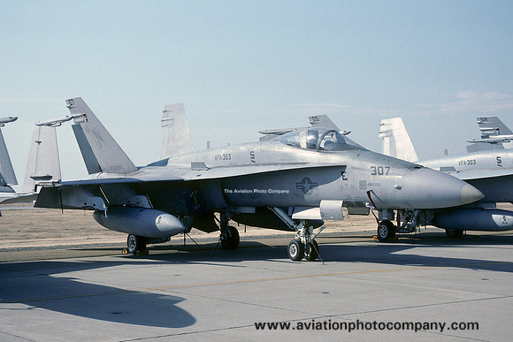 US Navy VFA-303 McDonnell Douglas F/A-18A Hornet 161760/ND-307 (1990)