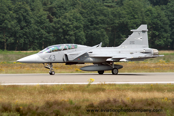 Hungarian Air Force SAAB Gripen JAS-39D 43 (2007)