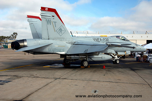 US Marines VMFA-232 McDonnell Douglas F/A-18C Hornet 165218/WT-10 at MCAS Miramar (2008)