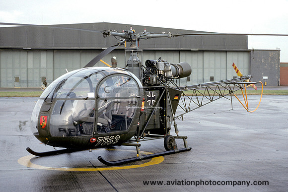 German Army HFWS Sud Alouette II 75+63 (1993)