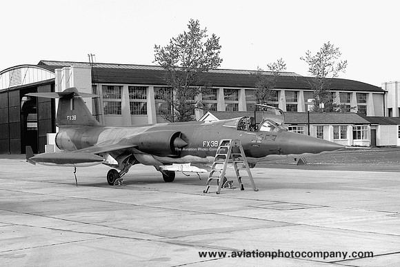 Belgian Air Force Lockheed F-104G Starfighter FX-38 at RAF Leuchars (1970)
