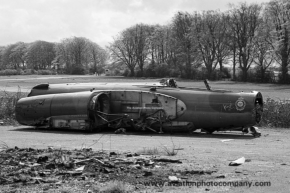 Canadian Air Force Avro CF-100 Canuck 18440 fuselage at Lasham (1963)