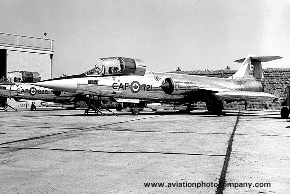 Canadian Air Force 1 CAG 4 ATAF Canadair CF-104 Starfighter 104721 (1969)