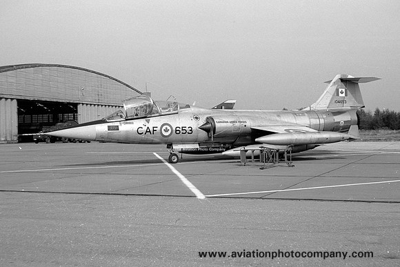 Canadian Air Force 1 CAG 439 Squadron Canadair CF-104D Starfighter 104653 (1972)