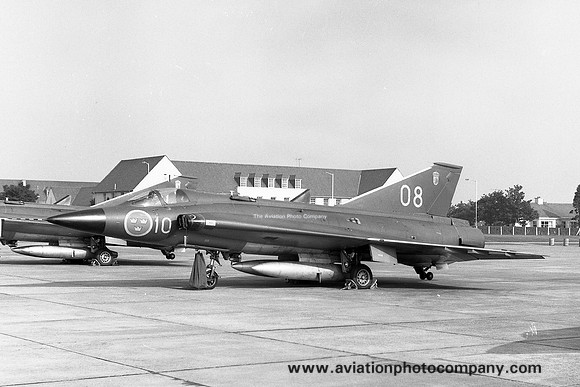 Swedish Air Force F10 SAAB Draken J-35F 35588/08 (1972)
