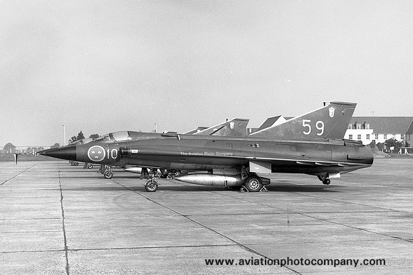 Swedish Air Force F10 SAAB Draken J-35F 35569/59 (1972)