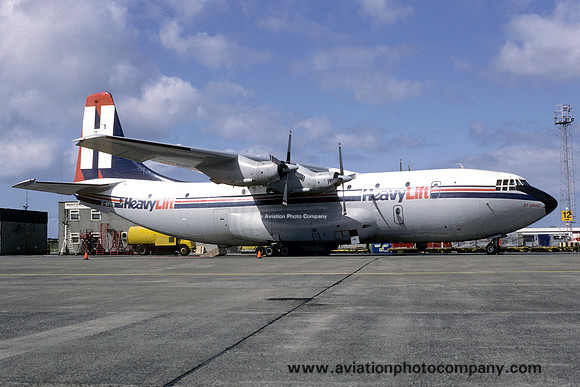 Heavylift Cargolift Airlines Short Belfast G-BFYU at Prestwick (1987)