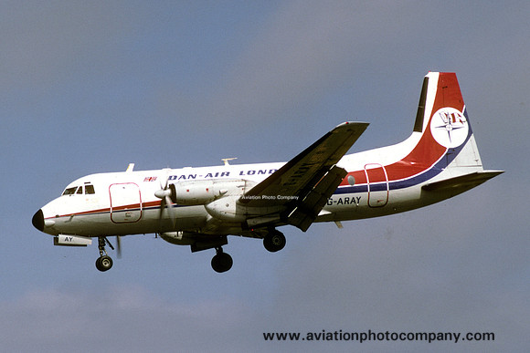 Dan Air London Hawker Siddeley HS.748-101 G-ARAY (1987)