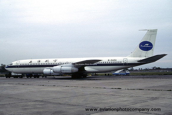 Shanghai Airlines Boeing 707-327C B-2424 (1987)