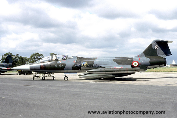 Italian Air Force 4 Stormo Lockheed TF-104G Starfighter MM54556/4-47 (1994)