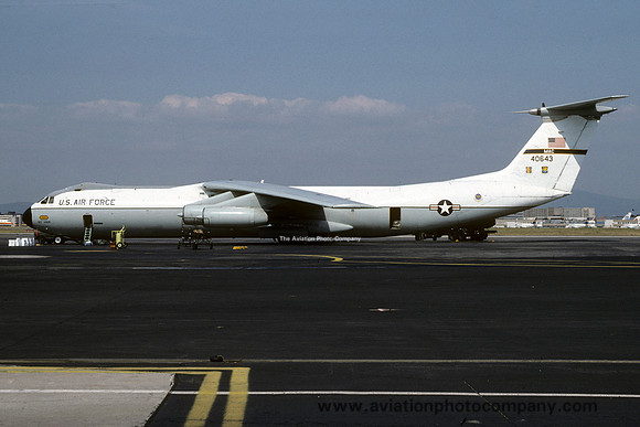USAF 60 MAW Lockheed C-141B Starlifter 64-0643 at Rhein Main AB (1991)