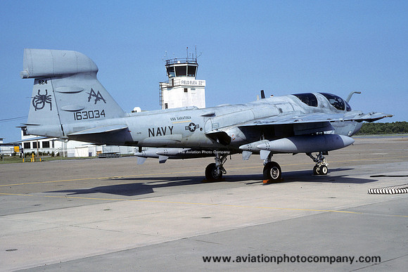 US Navy VAQ-132 Grumman EA-6B Prowler 163034/AA-624 (1991)