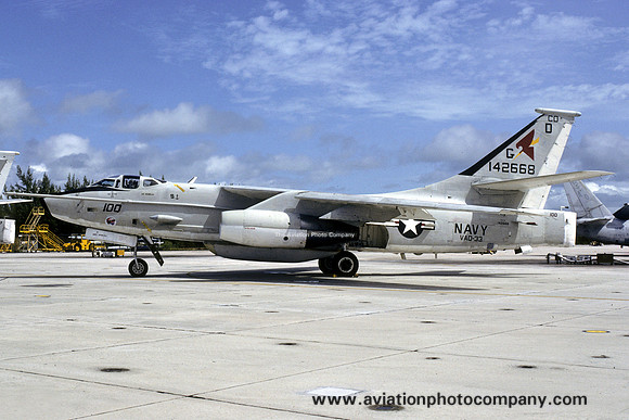 US Navy VAQ-33 Douglas EA-3B Skywarrior 142668/GD-100 (1991)
