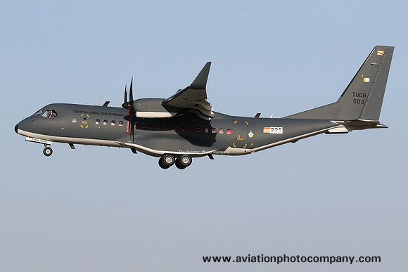Royal Brunei Air Force CASA C-295M TUDB503 at Malta Luqa IAP (2024)