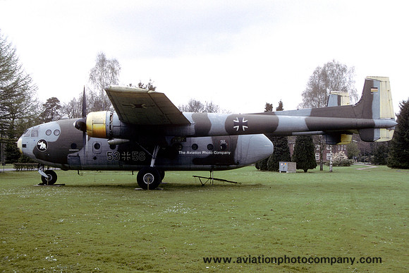 West German Air Force Nord Noratlas 53+56 displayed at Hohn (1989)
