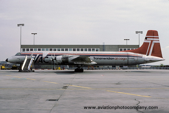 Transmeridian Air Cargo Canadair CL-44D4-2 G-AXAA (1979)