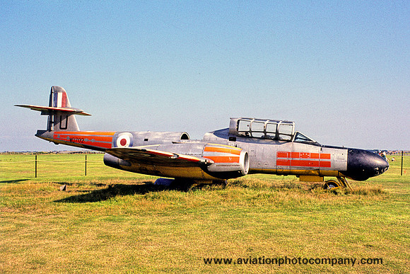 RAF Gloster Meteor TT.20 WD702/U dumped at RAF Valley (1973)