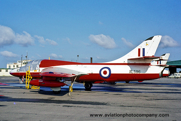 RAF 4 FTS Hawker Hunter T.7 XL596/90 (1973)