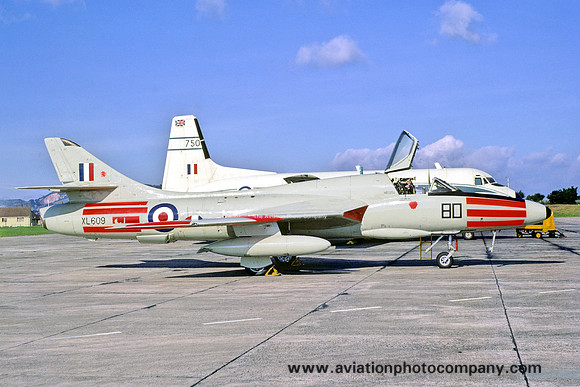 RAF 229 OCU Hawker Hunter T.7 XL609/80 (1971)