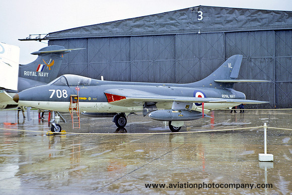 Royal Navy NFSF Hawker Hunter GA.11 XE712/VL708 (1972)