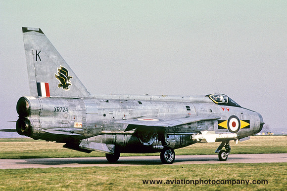 RAF 11 Squadron English Electric Lightning F.3 XR724/K (1973)