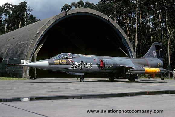 German Air Force JBG31 Lockheed F-104G Starfighter 22+59/C (1980)