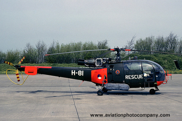 Dutch Air Force Sud Alouette III H-81 (1985)