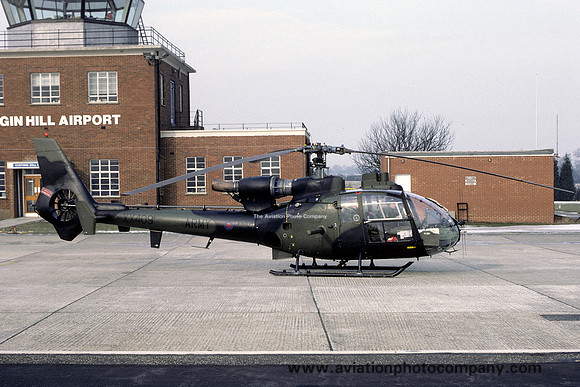 Army Air Corps Westland Gazelle AH.1 XX409 at Biggin Hill (1986)