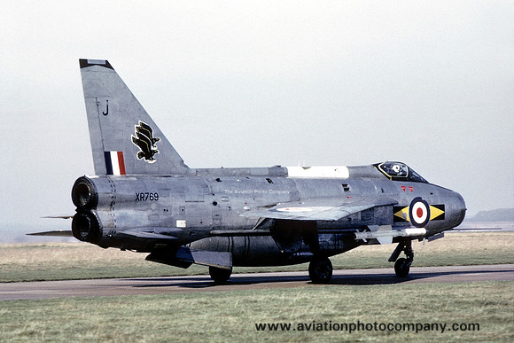 RAF 11 Squadron English Electric Lightning F.6 XR769/J (1973)