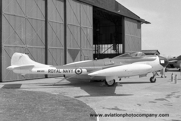 Royal Navy AES Arbroath De Havilland Sea Venom FAW.20 WM520 (1959)