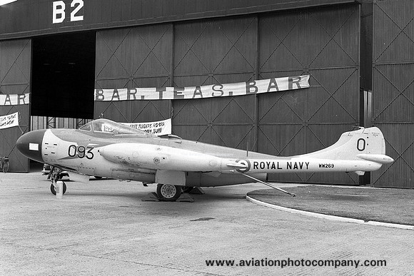 Royal Navy AES Arbroath De Havilland Sea Venom FAW.21 WW269 (1959)