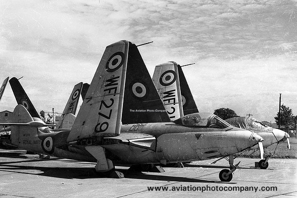 Royal Navy AHU Abbostsinch Hawker Sea Hawk F.2 WF279 (1959)