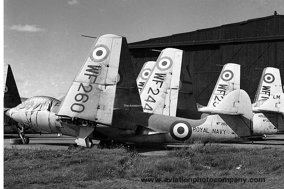 Royal Navy AHU Abbostsinch Hawker Sea Hawk F.2 WF260 (1959)