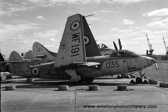 Royal Navy AHU Abbostsinch Hawker Sea Hawk F.1 WF191 (1959)