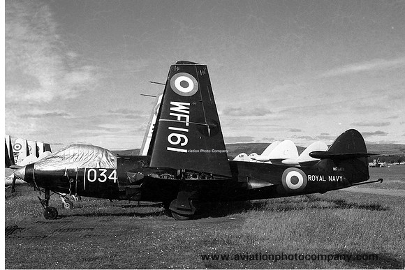 Royal Navy AHU Abbostsinch Hawker Sea Hawk F.1 WF161 (1959)