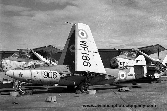 Royal Navy AHU Abbostsinch Hawker Sea Hawk F.1 WF186 (1959)