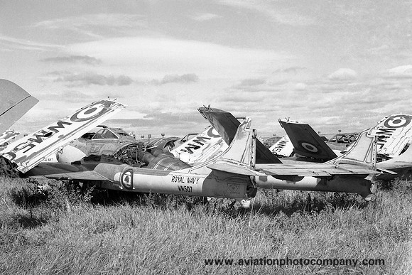 Royal Navy AHU Abbotsinch De Havilland Sea Venom FAW.20 WM507 (1959)