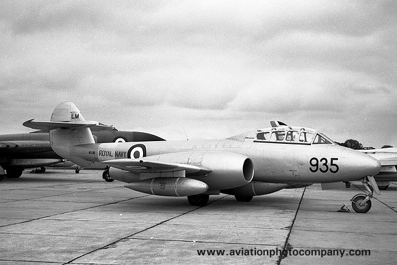 Royal Navy RNAS Lossiemouth Station Flight Gloster Meteor T.7 WS116/LM935