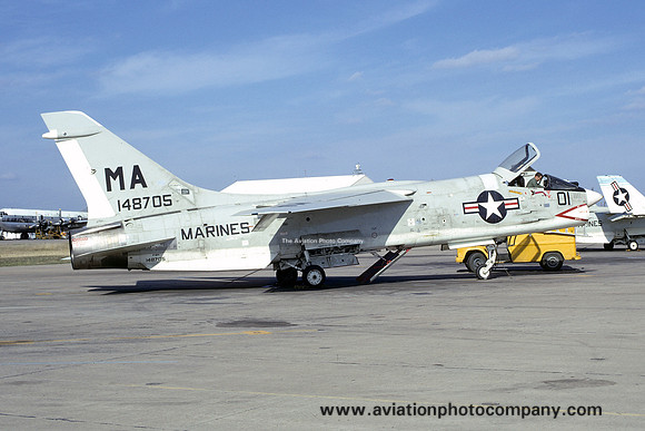 US Marines VMFA-112 Chance F-8H Crusader 148705/MA-01 (1974)