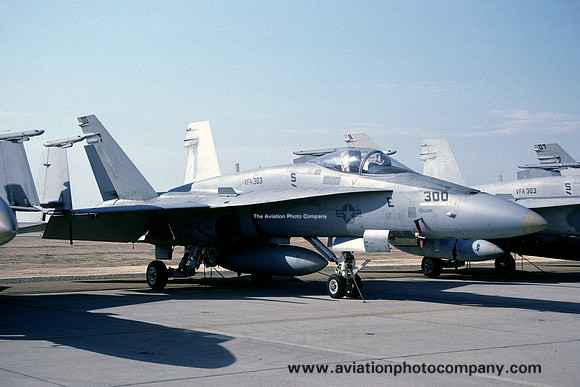 US Navy VFA-303 McDonnell Douglas F/A-18A Hornet 161732/ND-300 (1990)