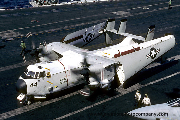 US Navy VRC-40 Det 1 Grumman C-2A Greyhound 162158/44 on board USS Theodore Roosevelt (2006)