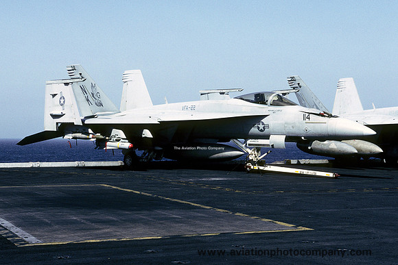 US Navy VFA-22 F/A-18E Super Hornet 166448/NK-114 on board USS Ronald Reagan (2006)