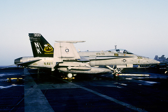 US Navy VFA-113 F/A-18E Super Hornet 164234/NK-300 on board USS Ronald Reagan (2006)
