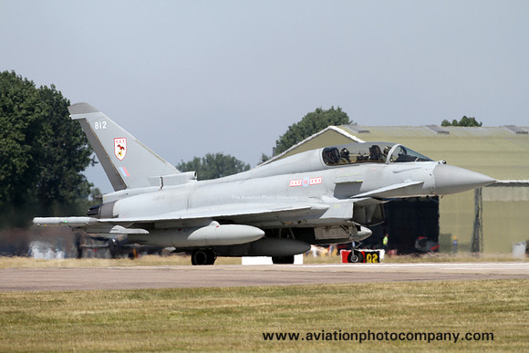 RAF 29 Squadron BAE Typhoon T.3 ZJ812/812 at RAF Coningsby (2018)